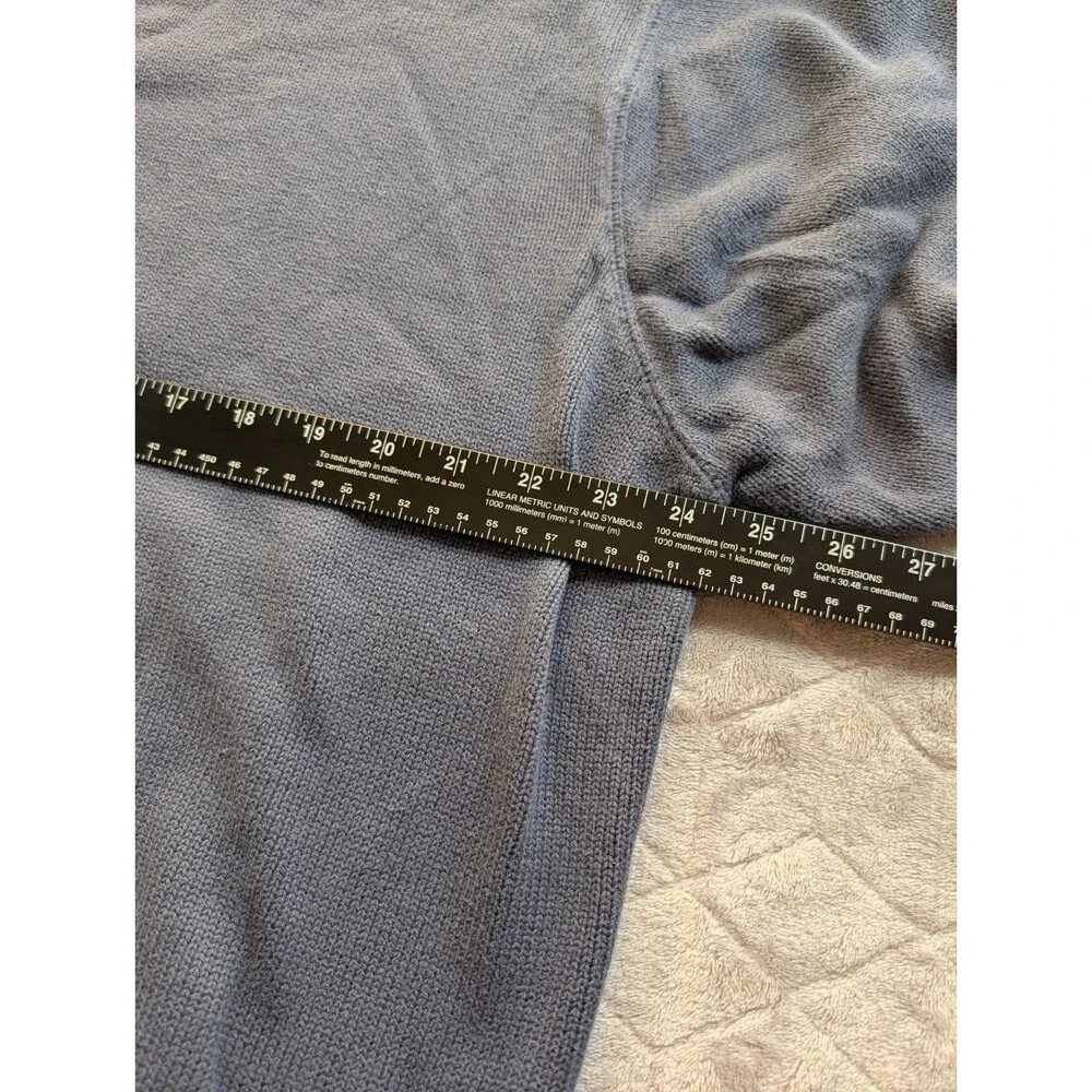 Vintage Eddie Bauer Sweater Men's Extra Large Blue Cotton Knit Crew Neck Outdoor